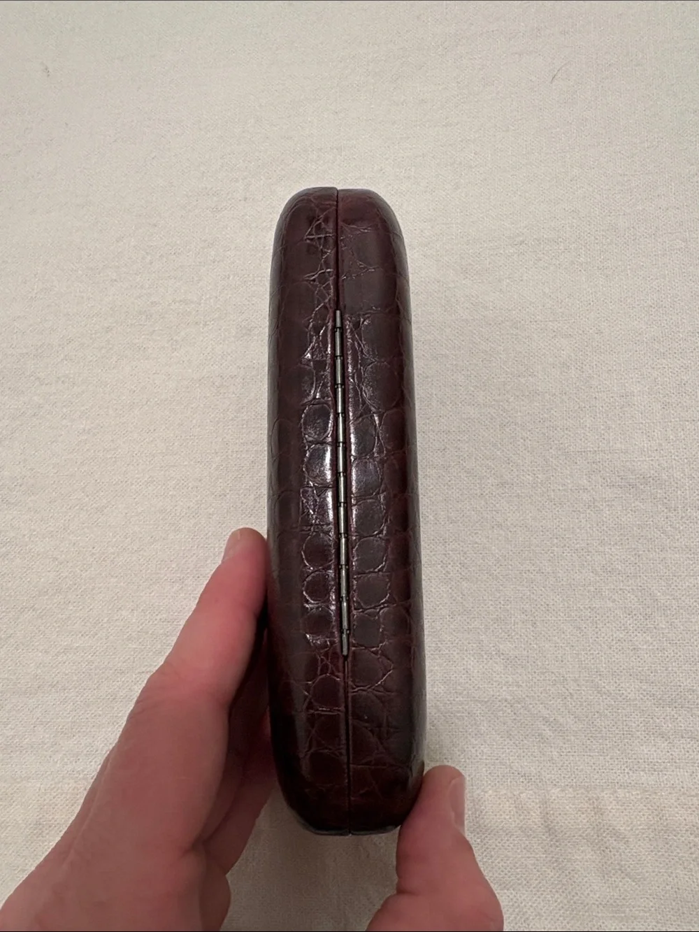 Faux Snake Skin Glasses Case